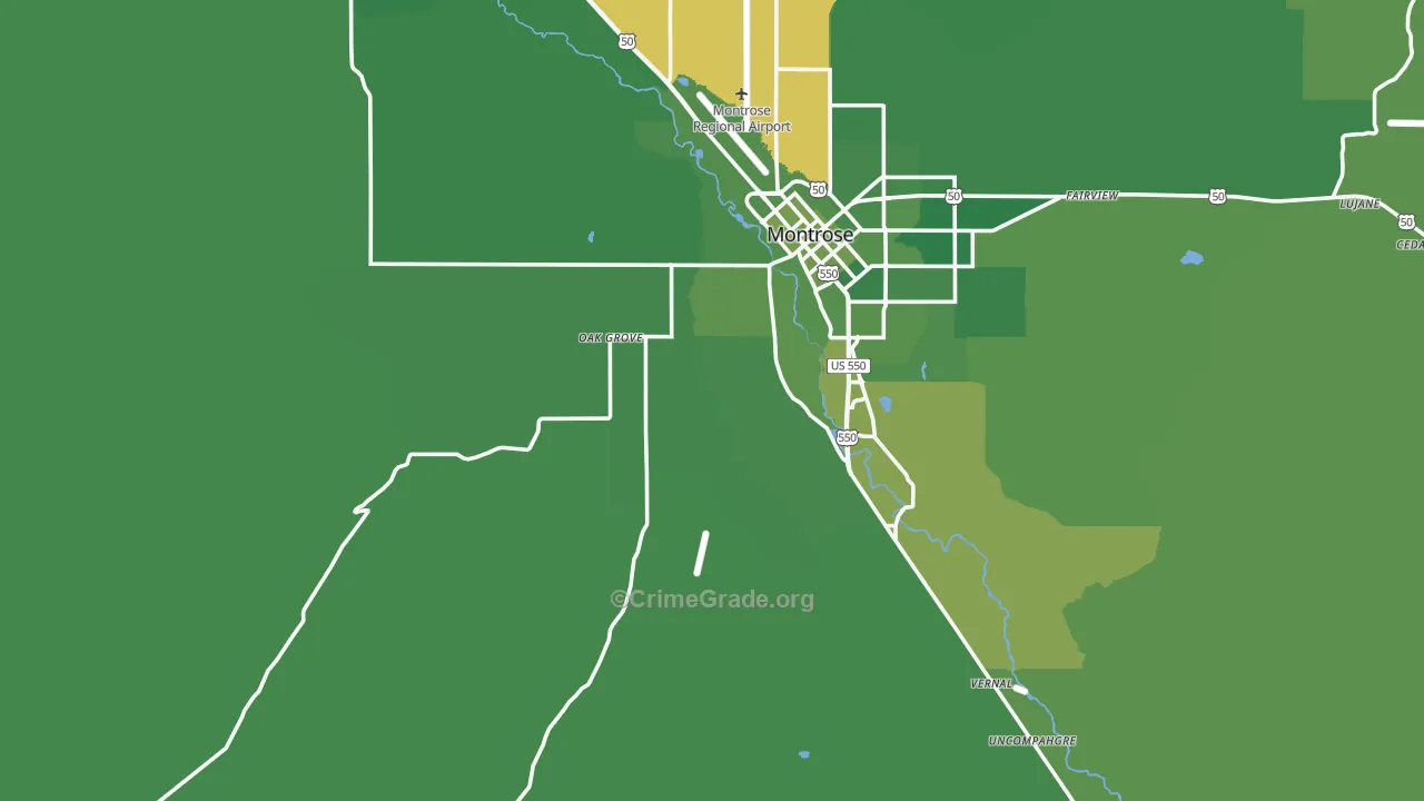 81403, CO Map of Vehicle Theft Rates