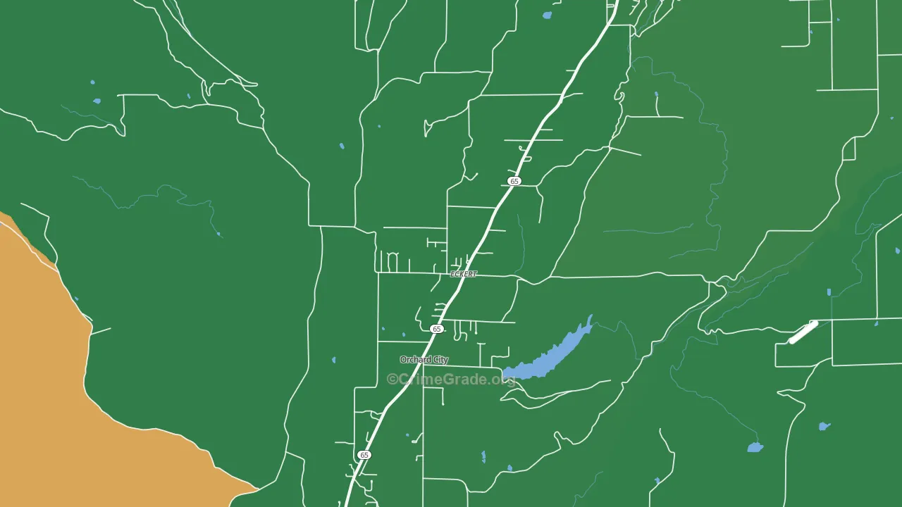 81418, CO Map of Vehicle Theft Rates