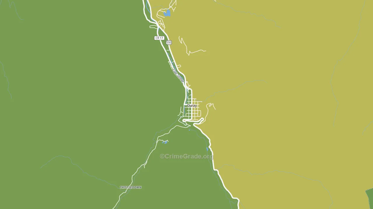 81427, CO Map of Vehicle Theft Rates
