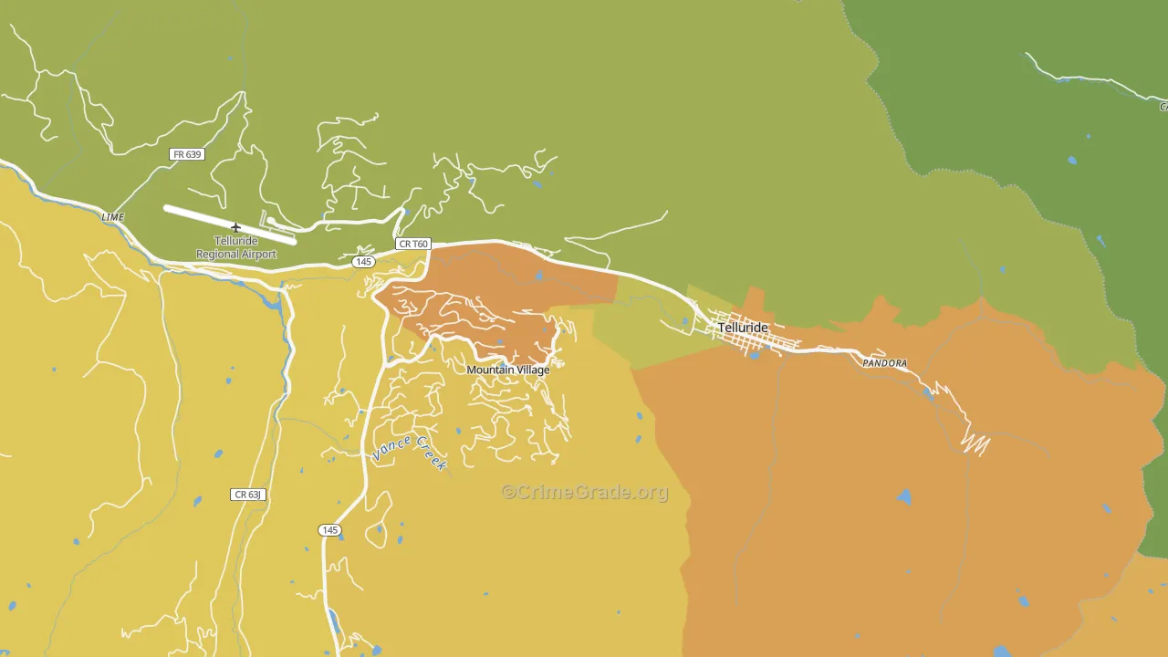81435, CO Map of Vehicle Theft Rates