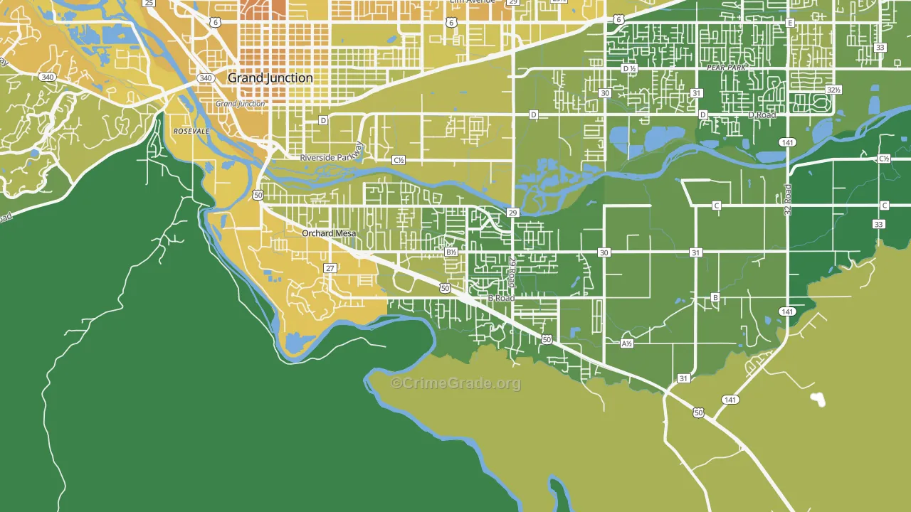 81503, CO Map of Vehicle Theft Rates