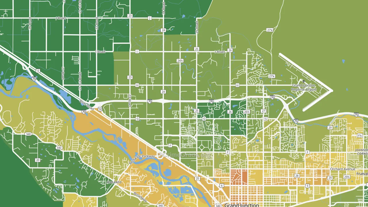 81505, CO Map of Vehicle Theft Rates