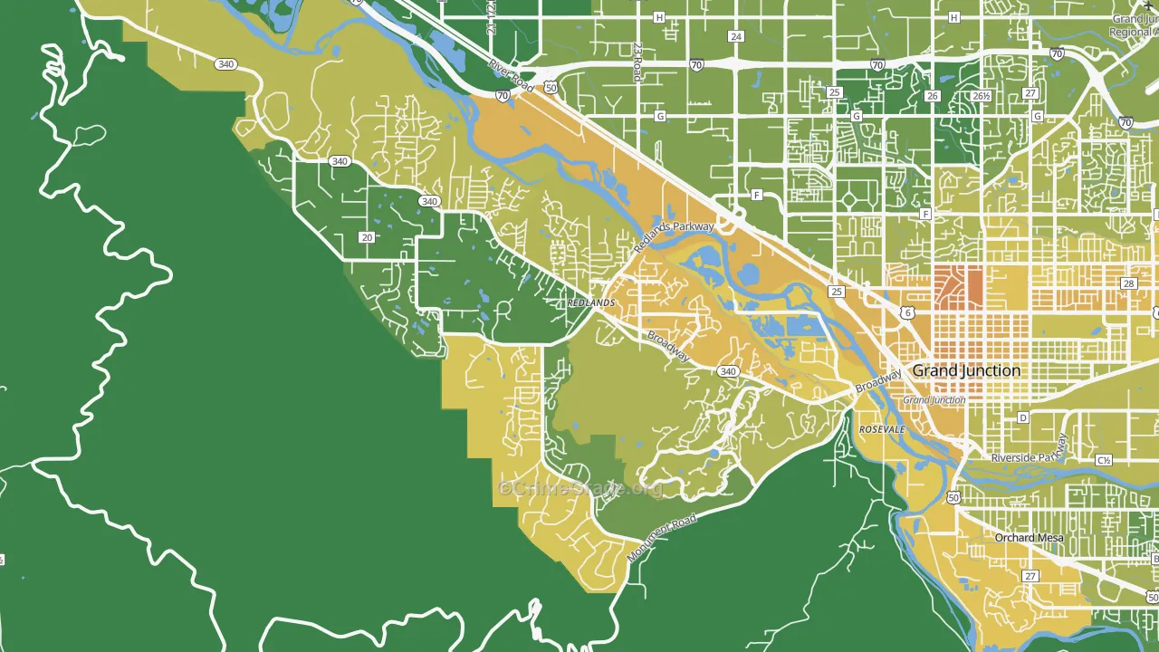 81507, CO Map of Vehicle Theft Rates