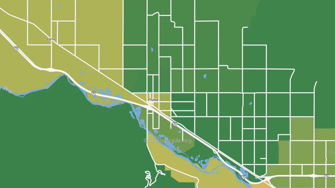 81521, CO Map of Vehicle Theft Rates