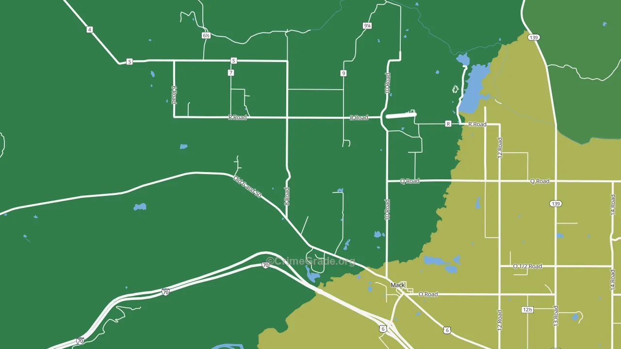 81525, CO Map of Vehicle Theft Rates