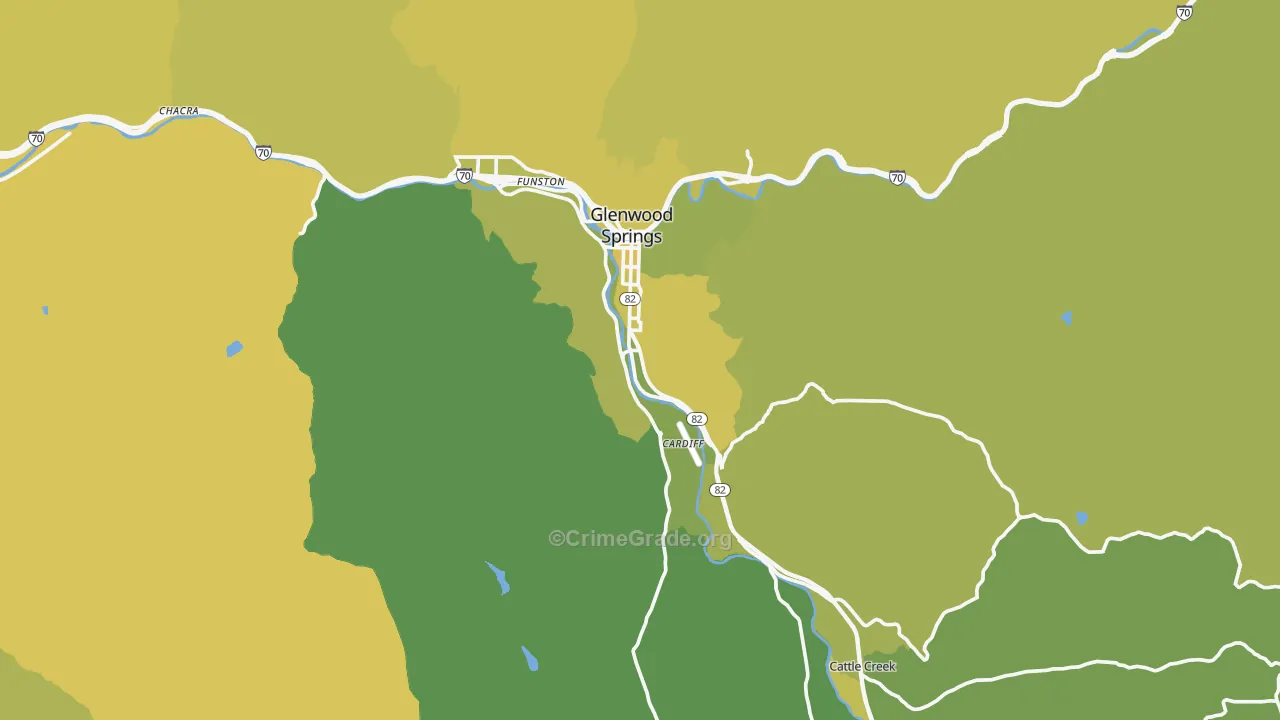 81601, CO Map of Vehicle Theft Rates