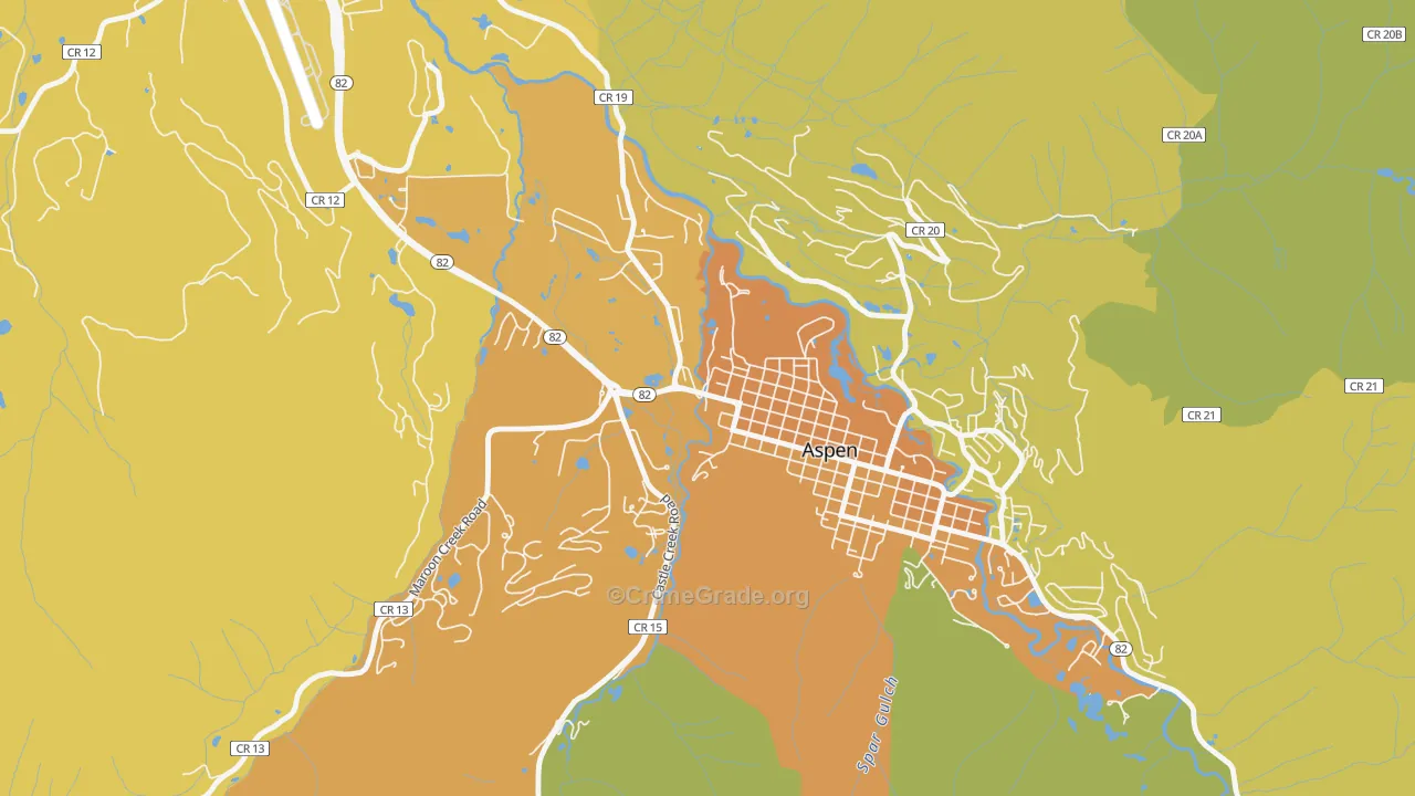 81612, CO Map of Vehicle Theft Rates