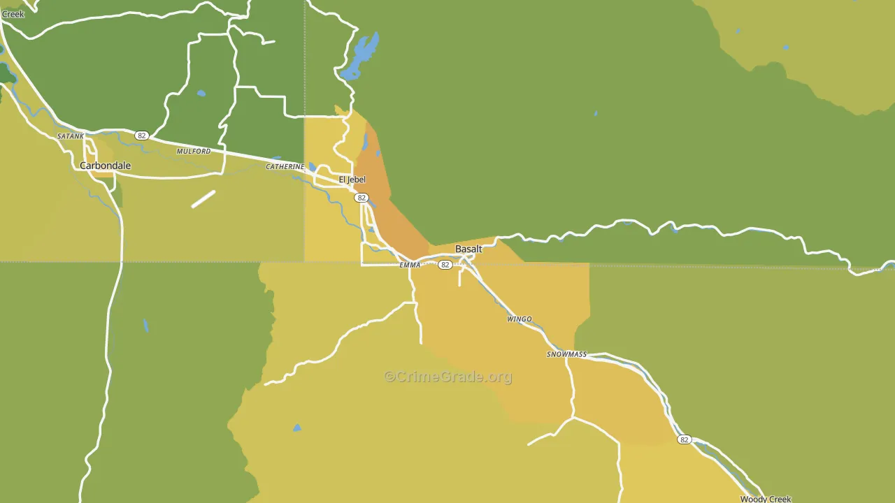81621, CO Map of Vehicle Theft Rates