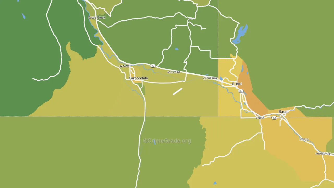 81623, CO Map of Vehicle Theft Rates