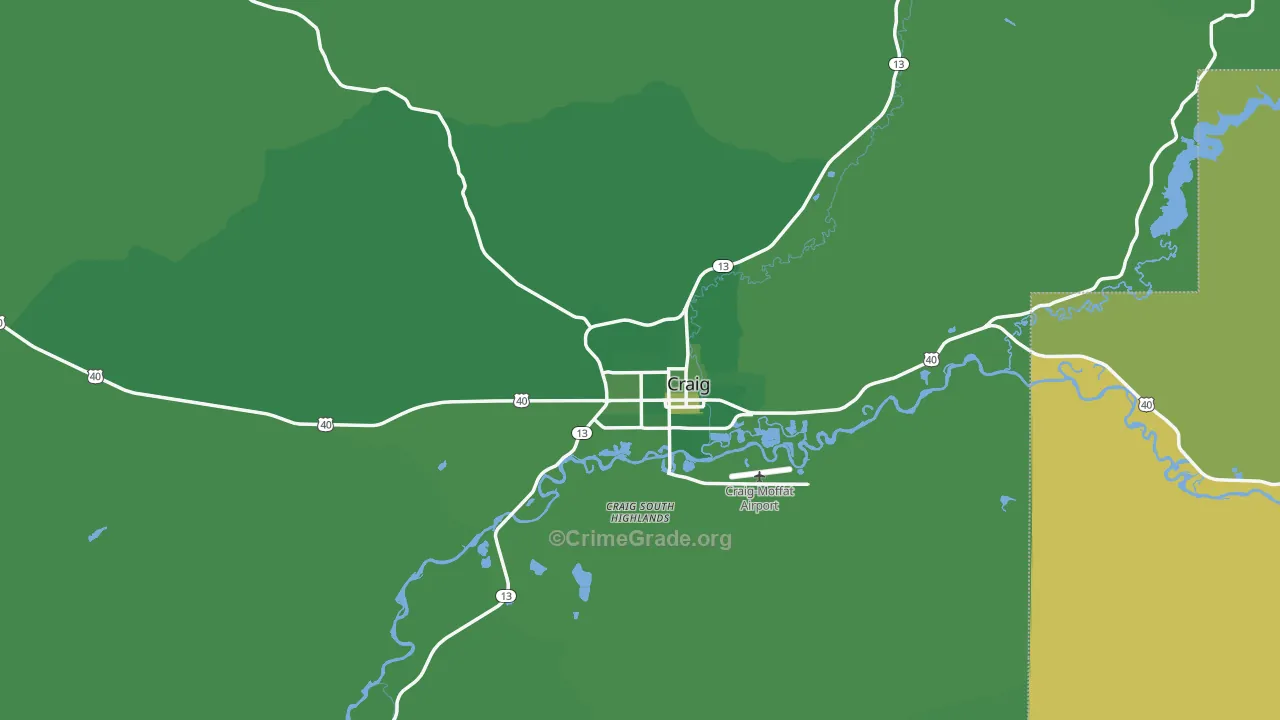 81625, CO Map of Vehicle Theft Rates