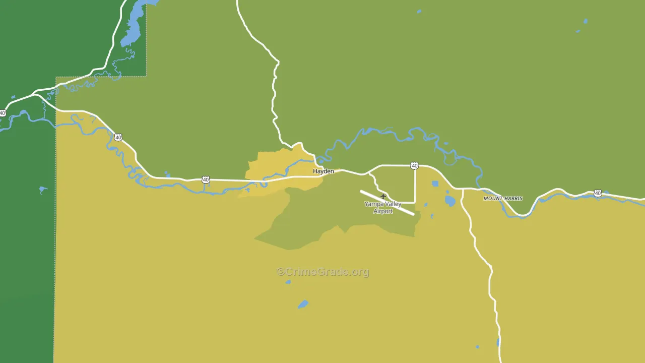 81639, CO Map of Vehicle Theft Rates