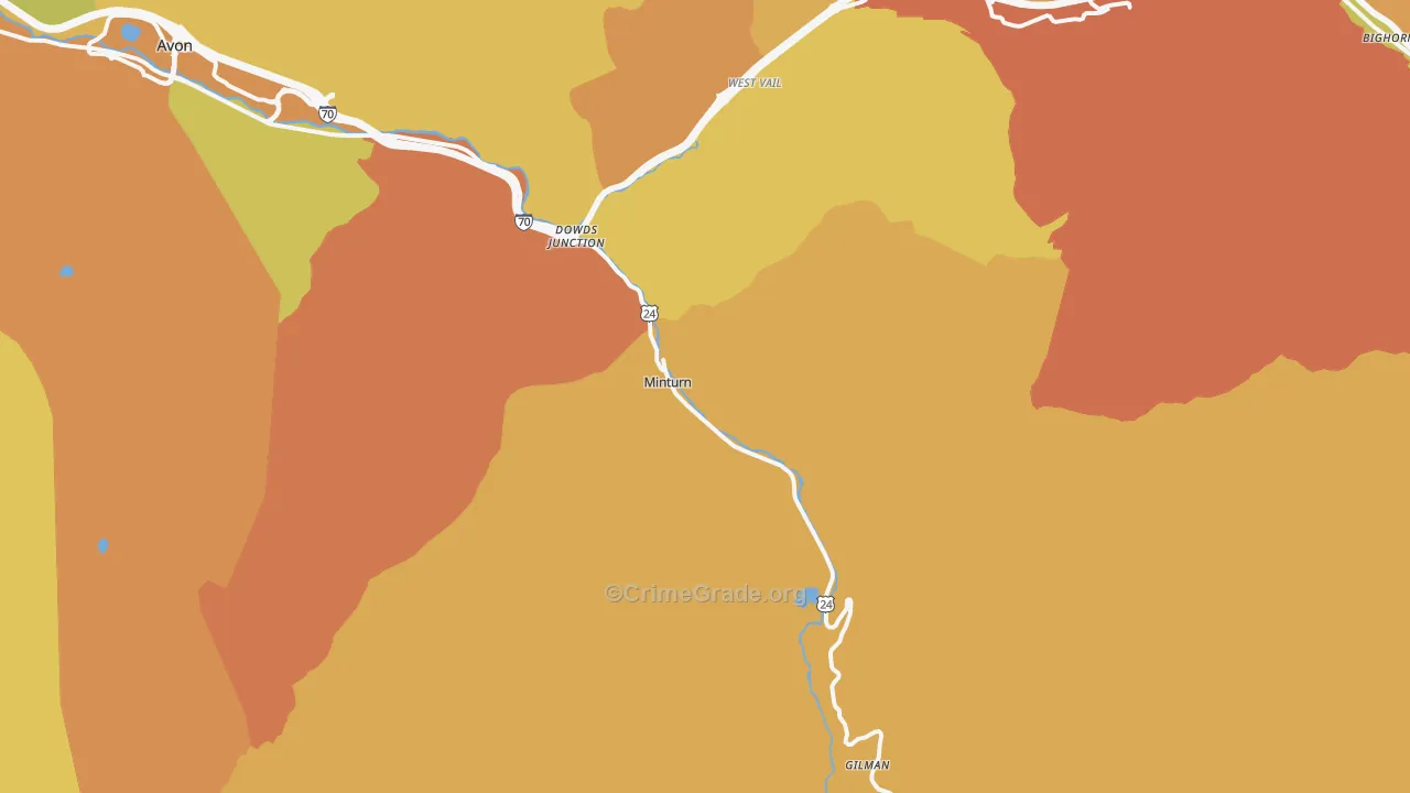 81645, CO Map of Vehicle Theft Rates
