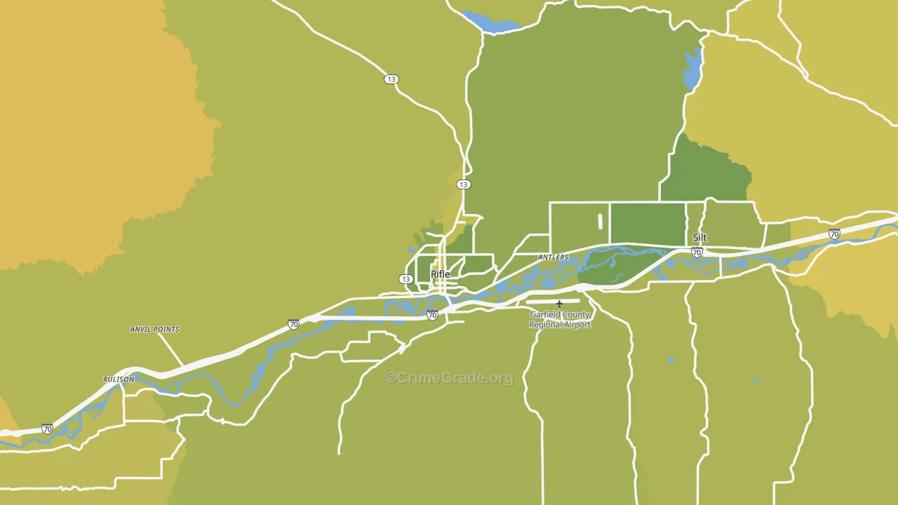 81650, CO Map of Vehicle Theft Rates