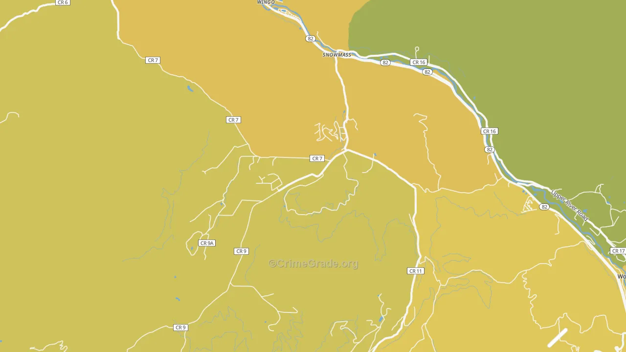 81654, CO Map of Vehicle Theft Rates