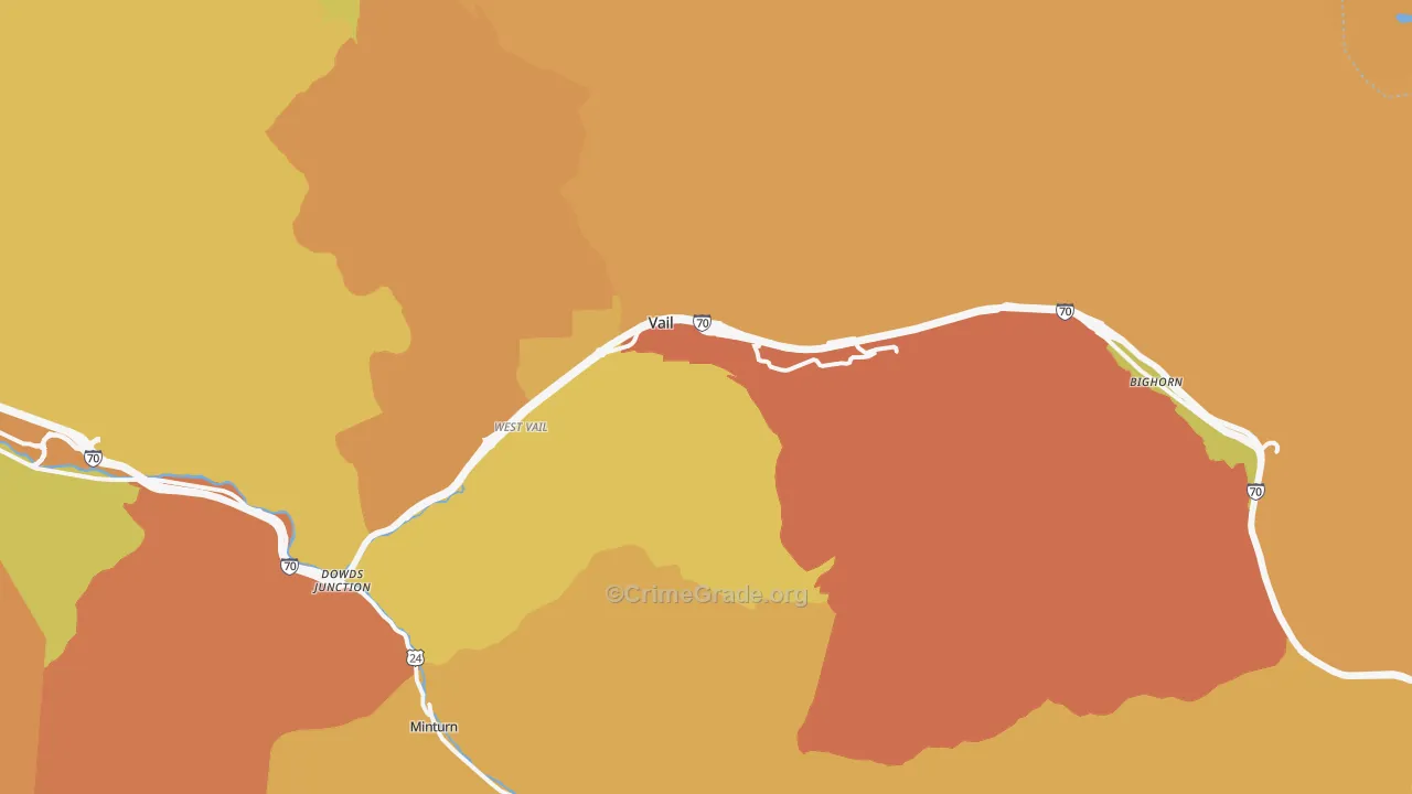 81657, CO Map of Vehicle Theft Rates