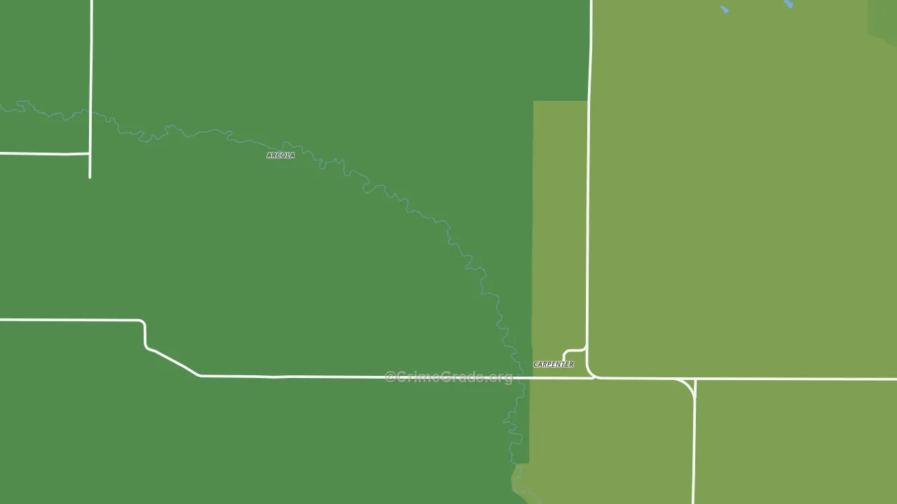 82054, WY Map of Vehicle Theft Rates