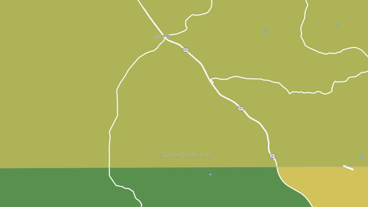 82084, WY Map of Vehicle Theft Rates