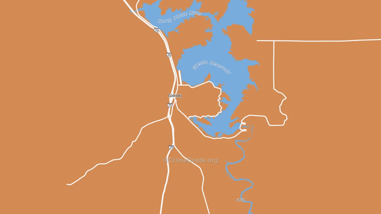 82213, WY Map of Vehicle Theft Rates