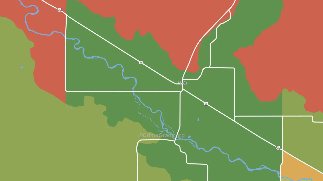 82223, WY Map of Vehicle Theft Rates