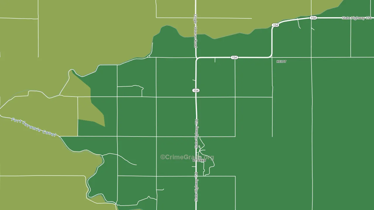 82243, WY Map of Vehicle Theft Rates
