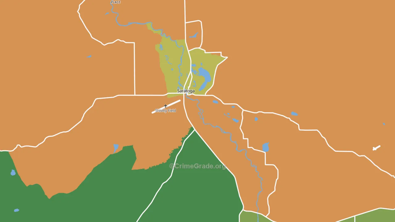 82331, WY Map of Vehicle Theft Rates