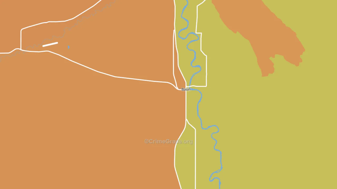 82410, WY Map of Vehicle Theft Rates