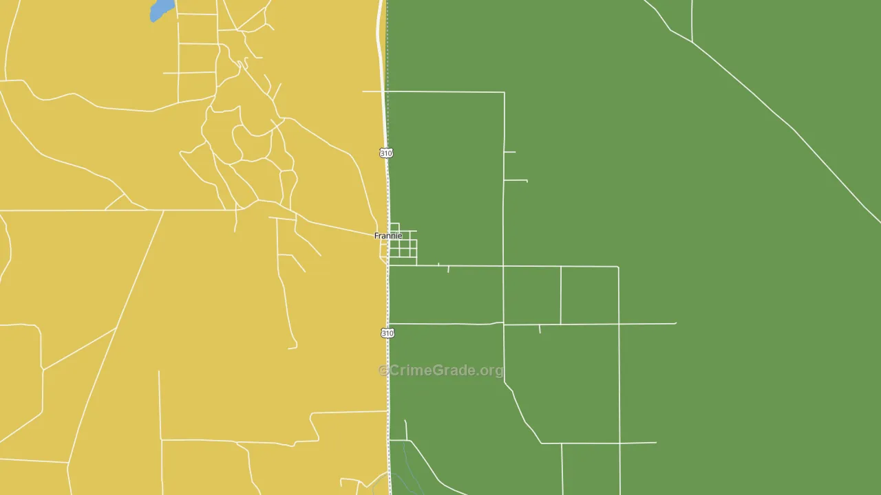 82423, WY Map of Vehicle Theft Rates