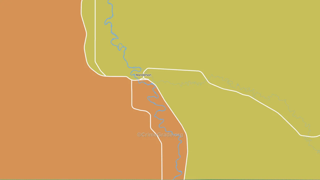 82432, WY Map of Vehicle Theft Rates