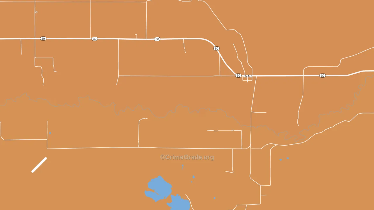 82434, WY Map of Vehicle Theft Rates