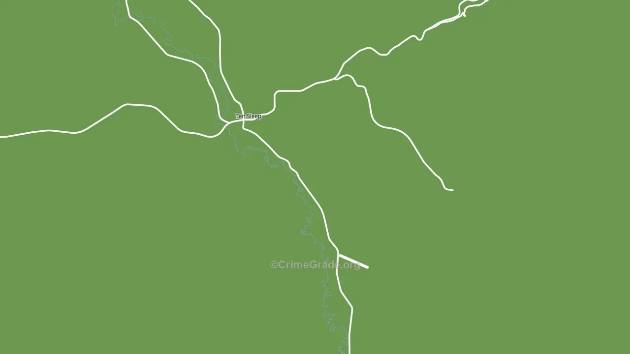 82442, WY Map of Vehicle Theft Rates