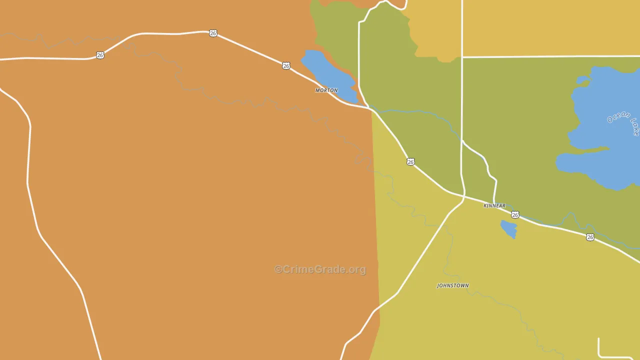 82516, WY Map of Vehicle Theft Rates