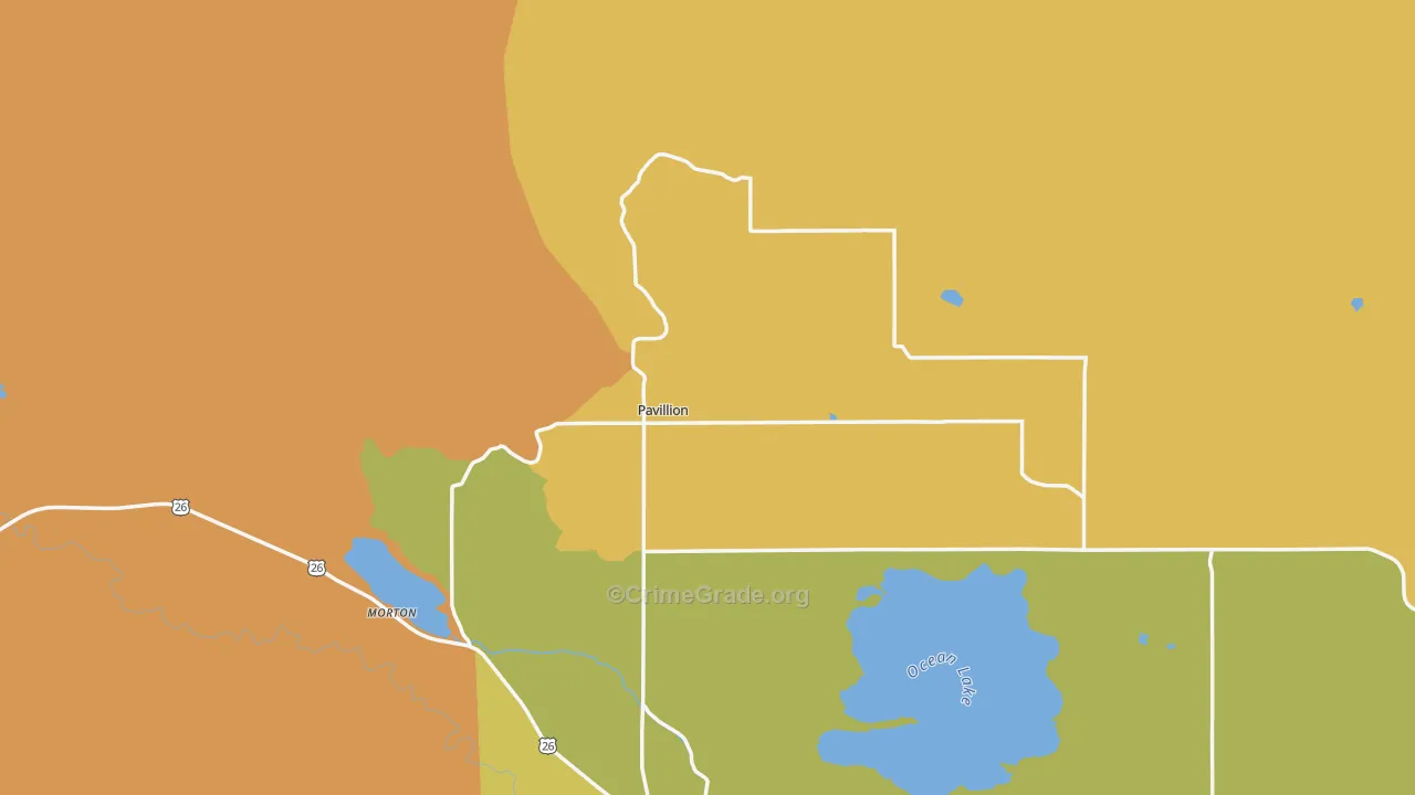 82523, WY Map of Vehicle Theft Rates