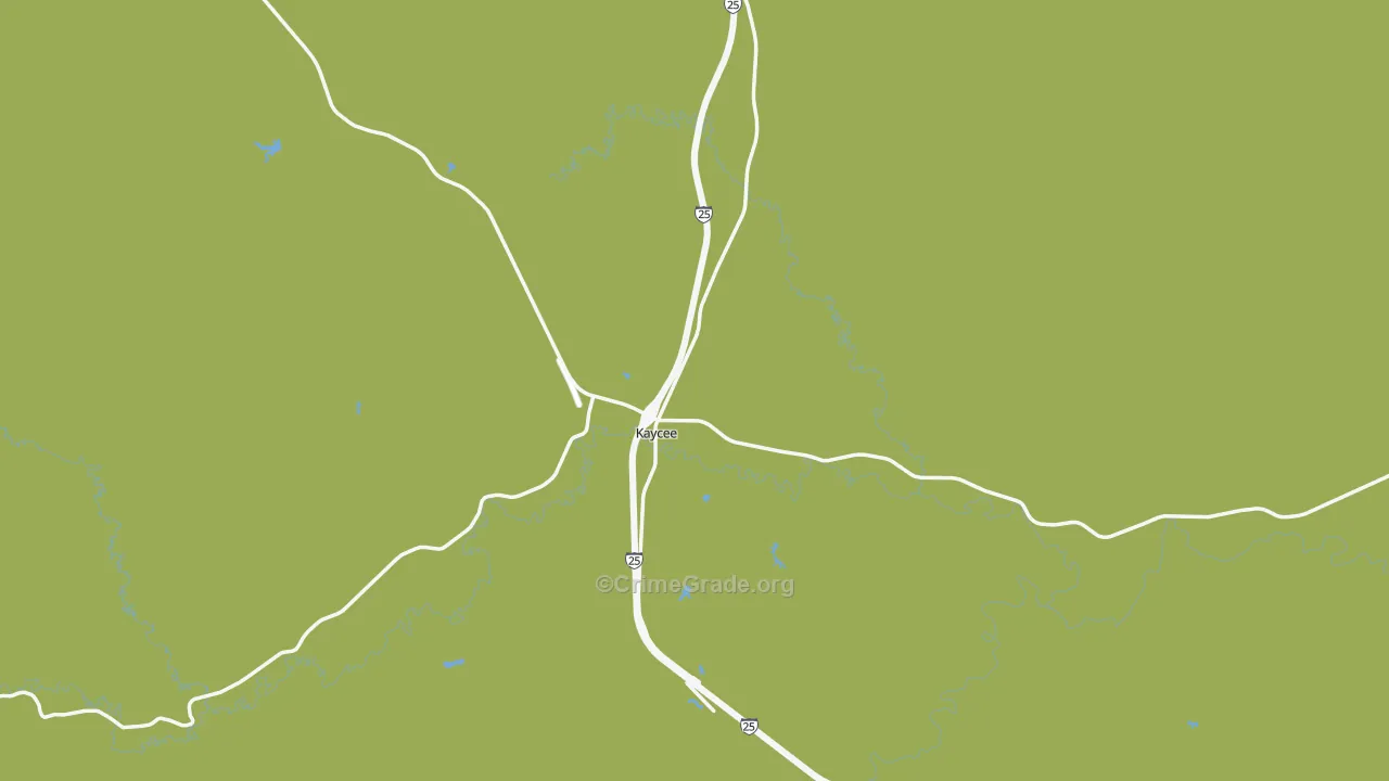 82639, WY Map of Vehicle Theft Rates