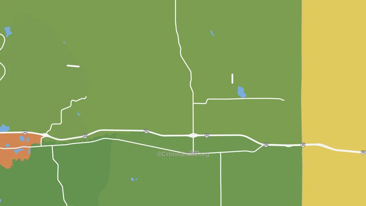 82727, WY Map of Vehicle Theft Rates