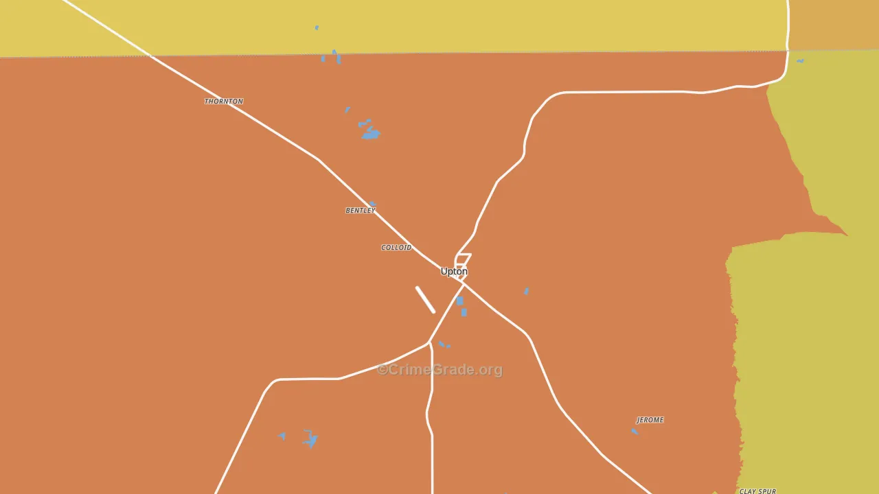 82730, WY Map of Vehicle Theft Rates