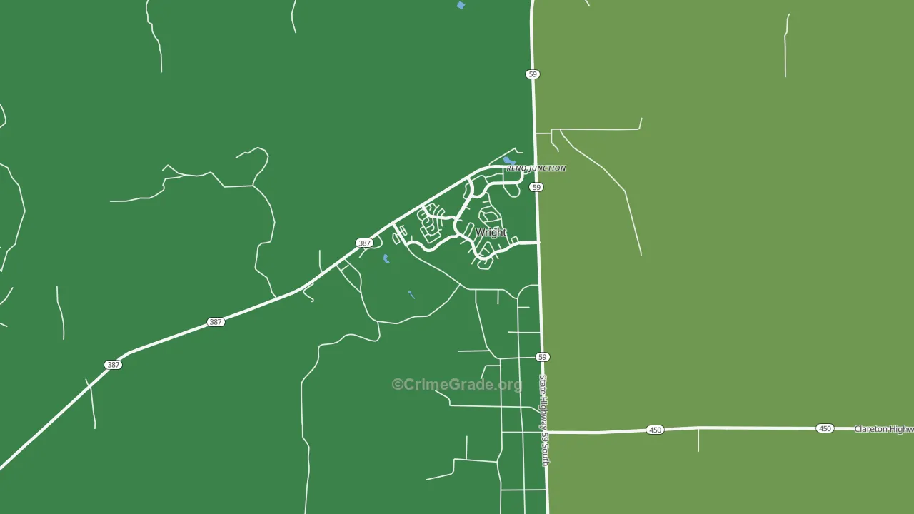 82732, WY Map of Vehicle Theft Rates