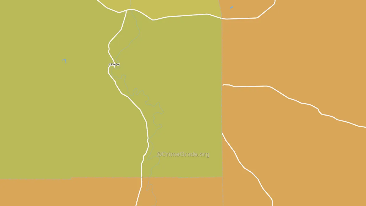 82831, WY Map of Vehicle Theft Rates