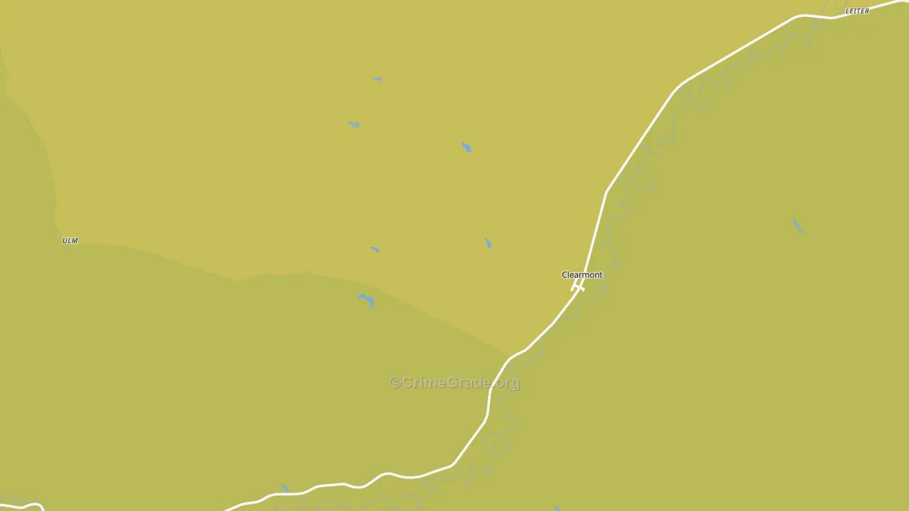 82835, WY Map of Vehicle Theft Rates