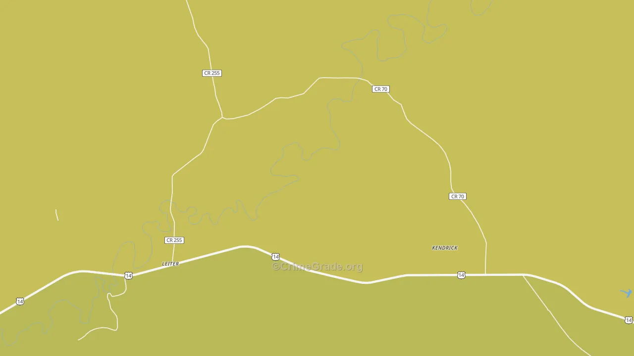 82837, WY Map of Vehicle Theft Rates