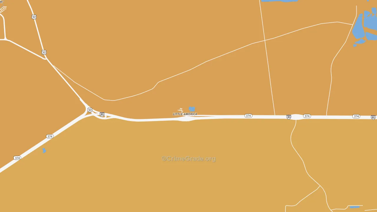 82929, WY Map of Vehicle Theft Rates
