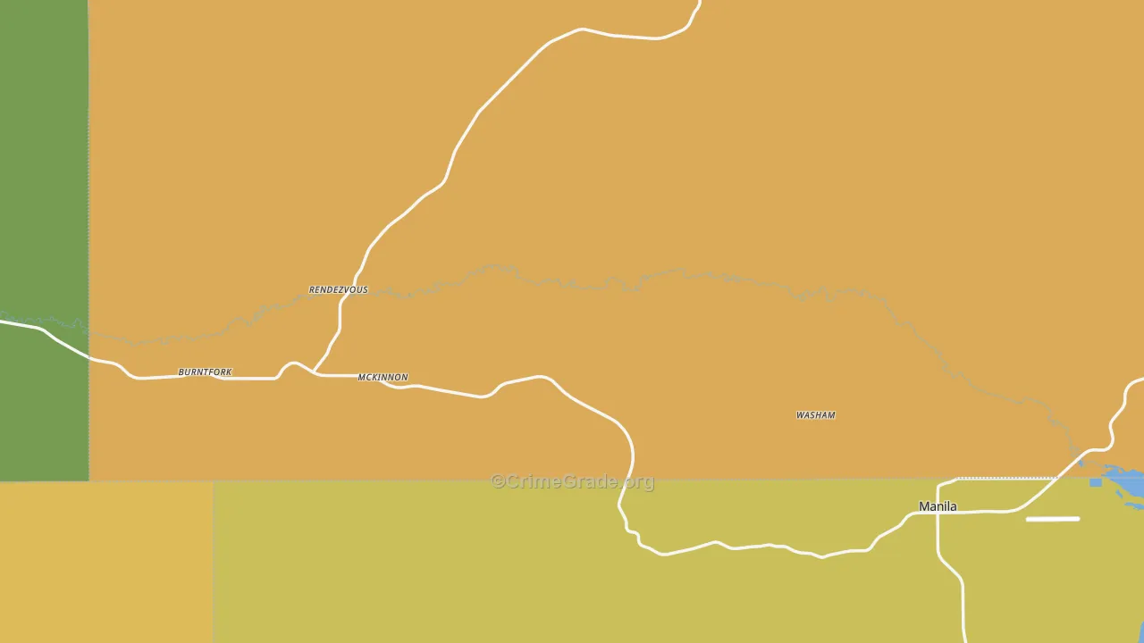 82938, WY Map of Vehicle Theft Rates