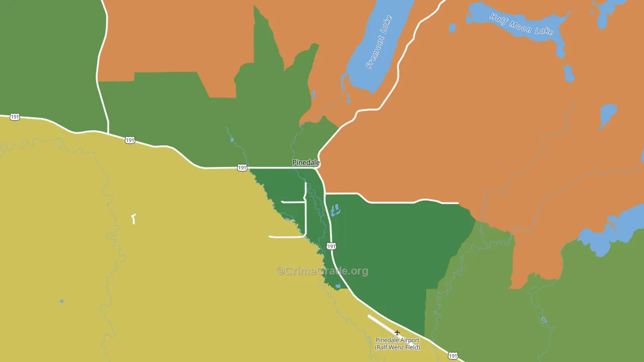 82941, WY Map of Vehicle Theft Rates