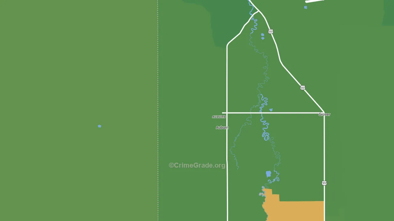 83111, WY Map of Vehicle Theft Rates