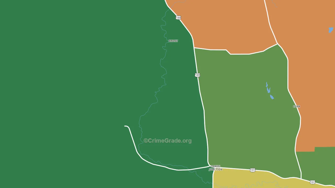 83115, WY Map of Vehicle Theft Rates