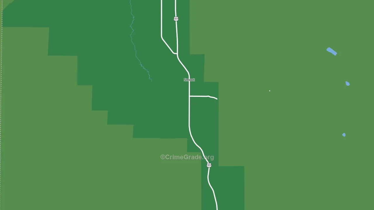 83126, WY Map of Vehicle Theft Rates