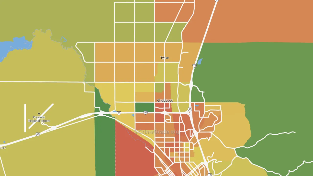 83202, ID Map of Vehicle Theft Rates