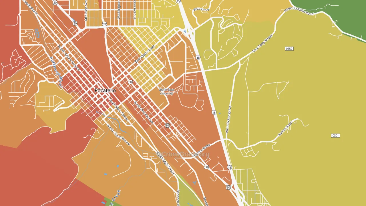 83209, ID Map of Vehicle Theft Rates