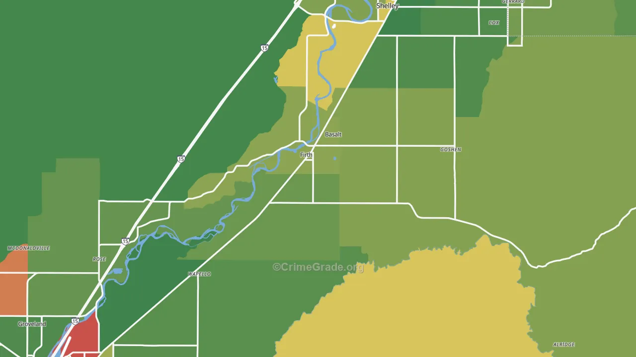 83236, ID Map of Vehicle Theft Rates