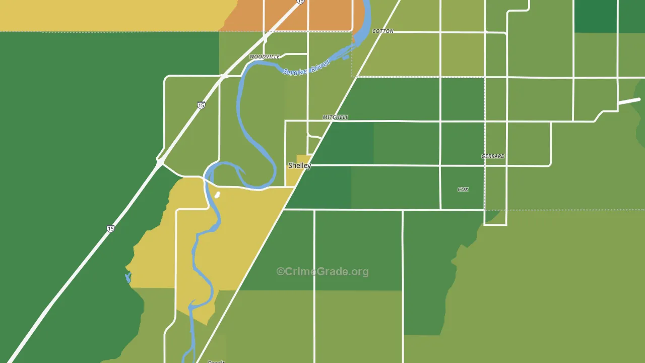 83274, ID Map of Vehicle Theft Rates