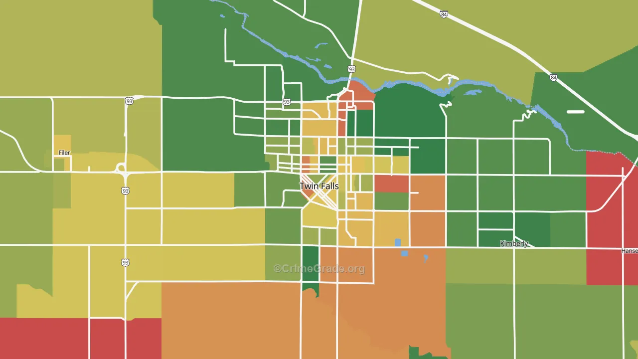 83301, ID Map of Vehicle Theft Rates